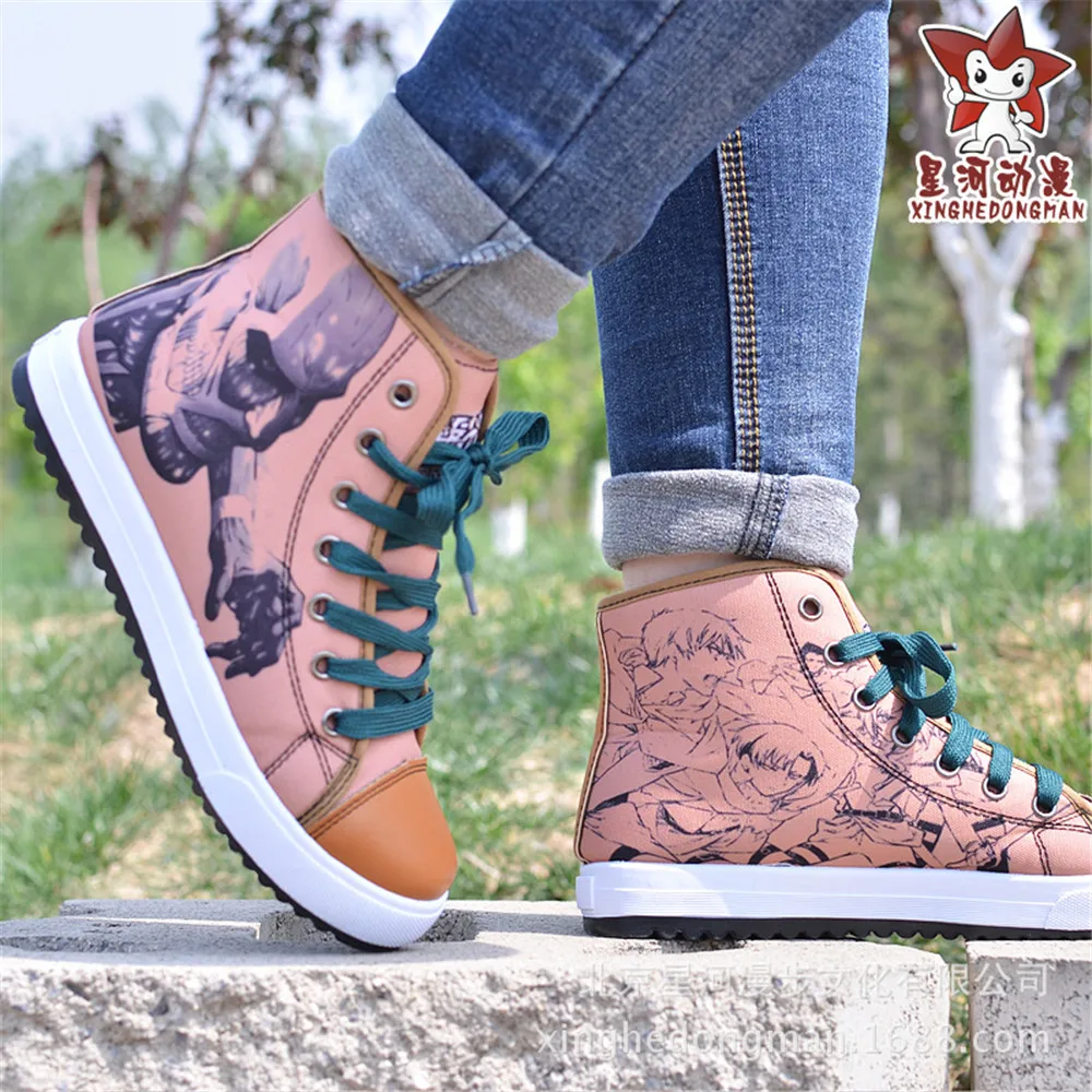 Обувь для косплея аниме атака на Титанов холщовая обувь мужчин и женщин