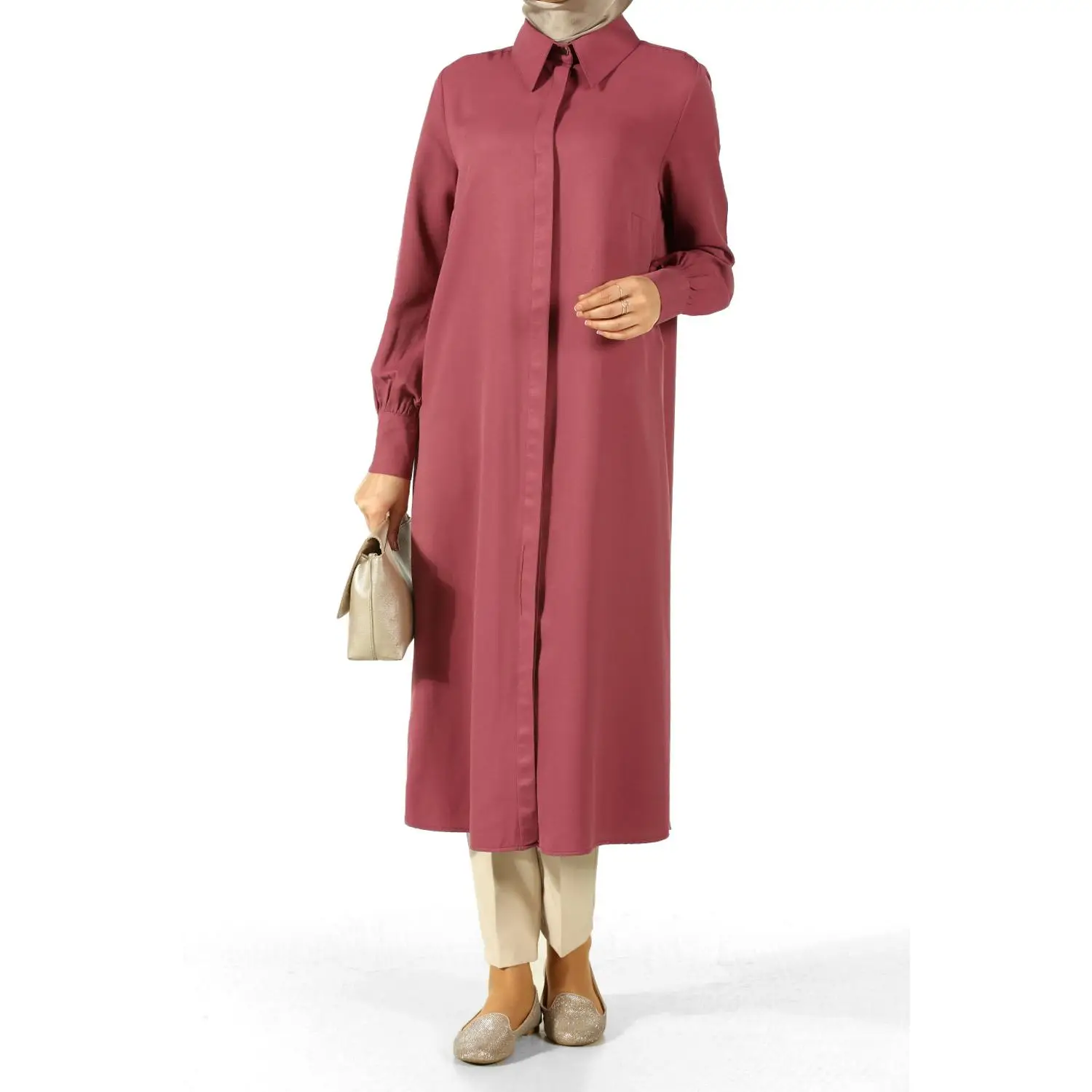 Длинная туника со скрытыми пуговицами | Тематическая одежда и униформа