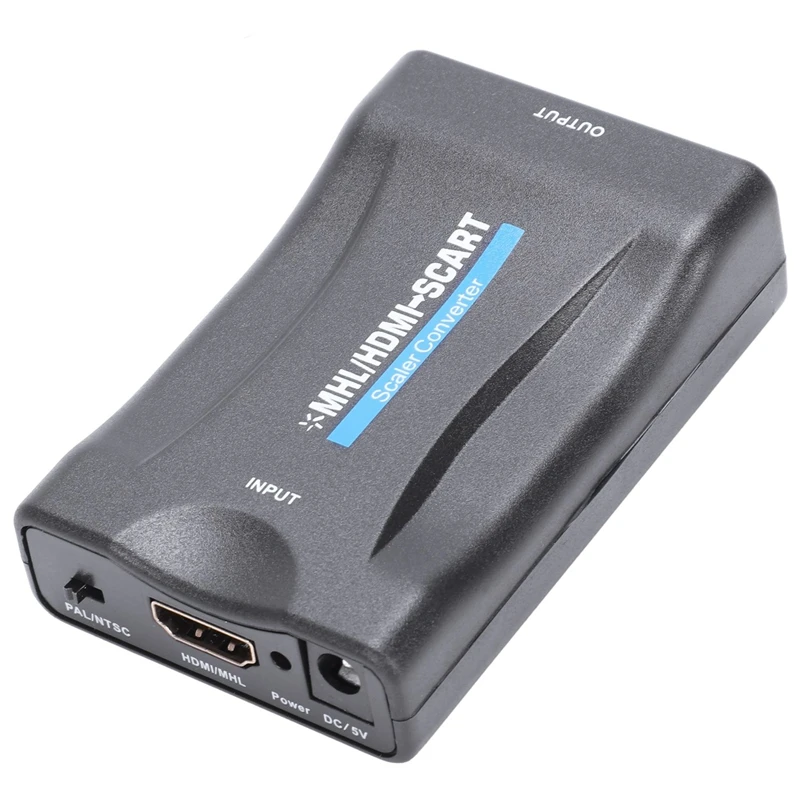 HDMI в SCART конвертер вход выход Композитный видео HD стерео аудио адаптер 720p / 1080p для
