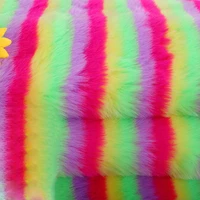 faux jacquard rabbit fur 1500g weft knitting four color plush fashion toy shoe material home textile flannel fabric