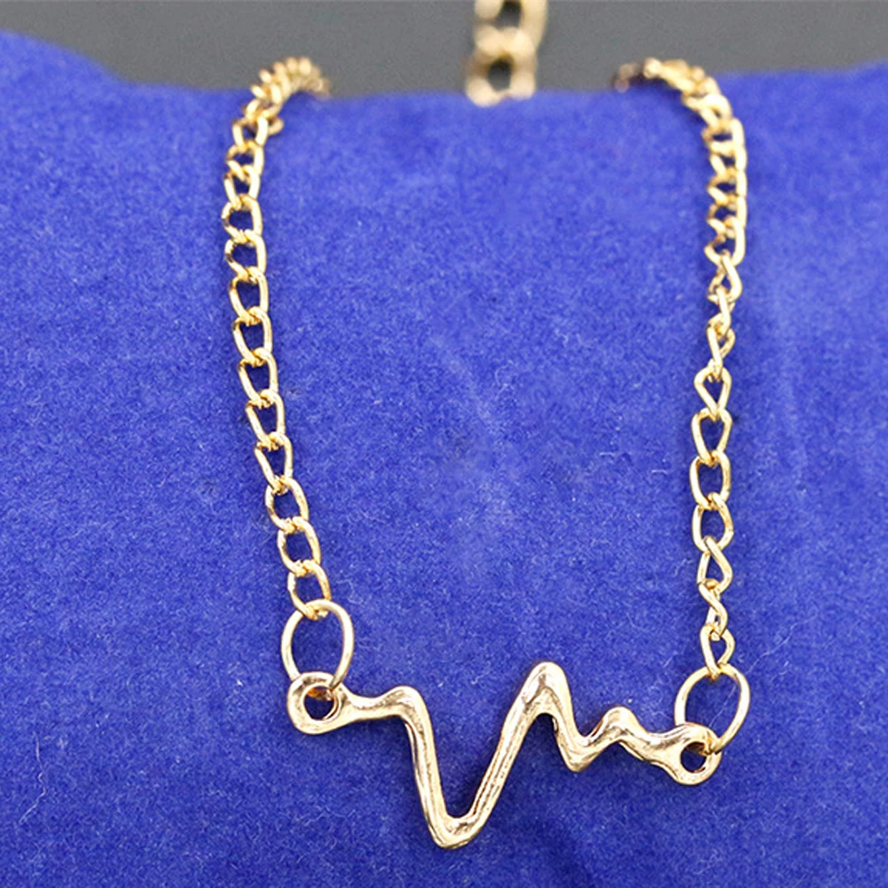 Модный Индивидуальный браслет &quotЧастота&quot золотое сердечко серебряного цвета