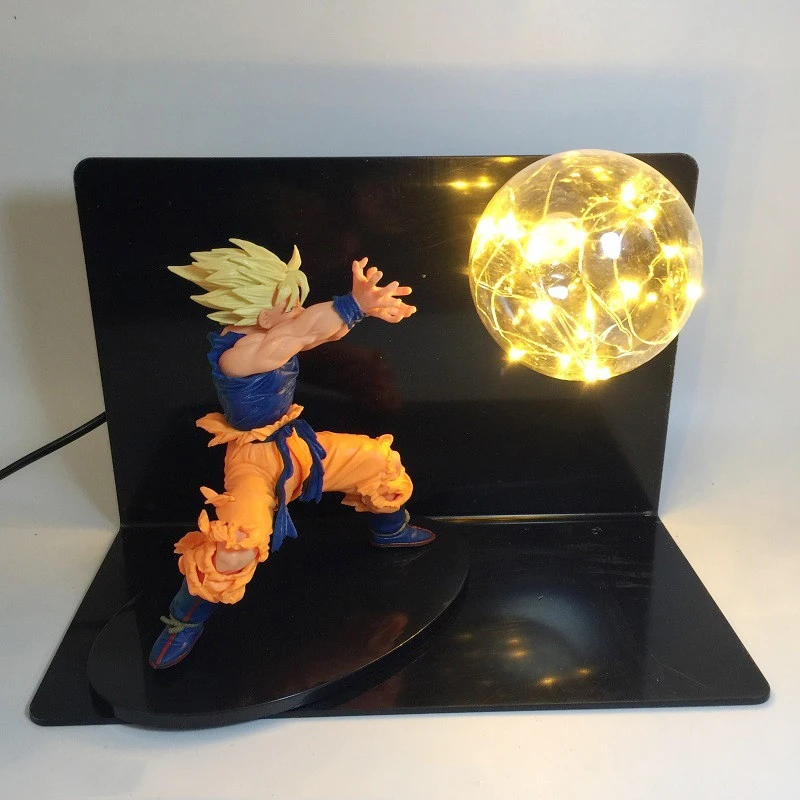 Супер Kamehameha лампа Dragon Ball Z ночник бомбы фигурки животных игрушка DBZ шар для
