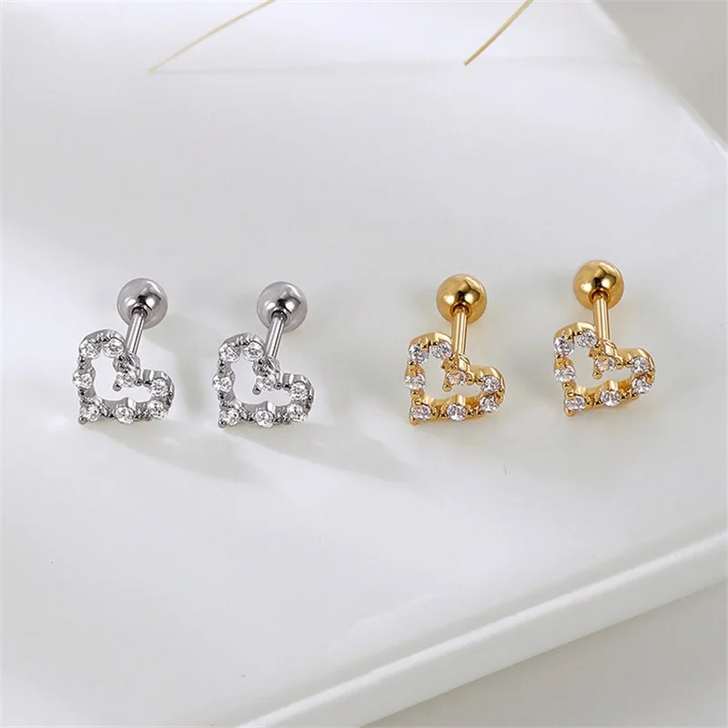 

Gift Trend Screw Ball Love Women's Jewelry Earrings Inlaid Earrings