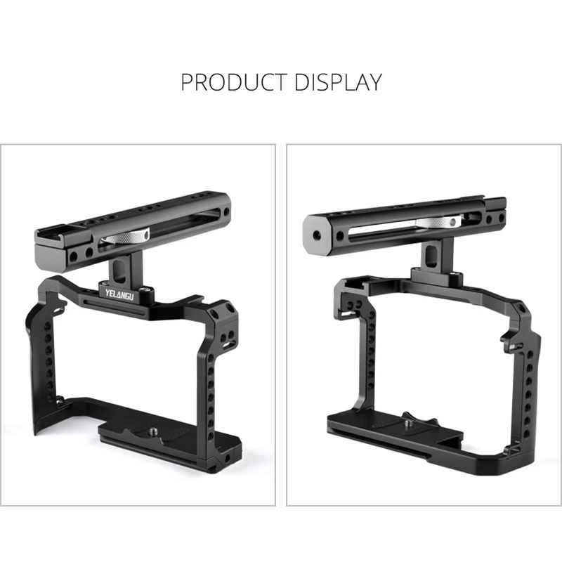 Мини-клетка для камеры DSLR Canon EOS R5 и R6 с верхней ручкой Риг 1/4 дюйма рельсовая