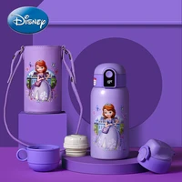 original disney childrens thermos cup smart temperature 316 stainless steel straw water cup baby kettle can be customized