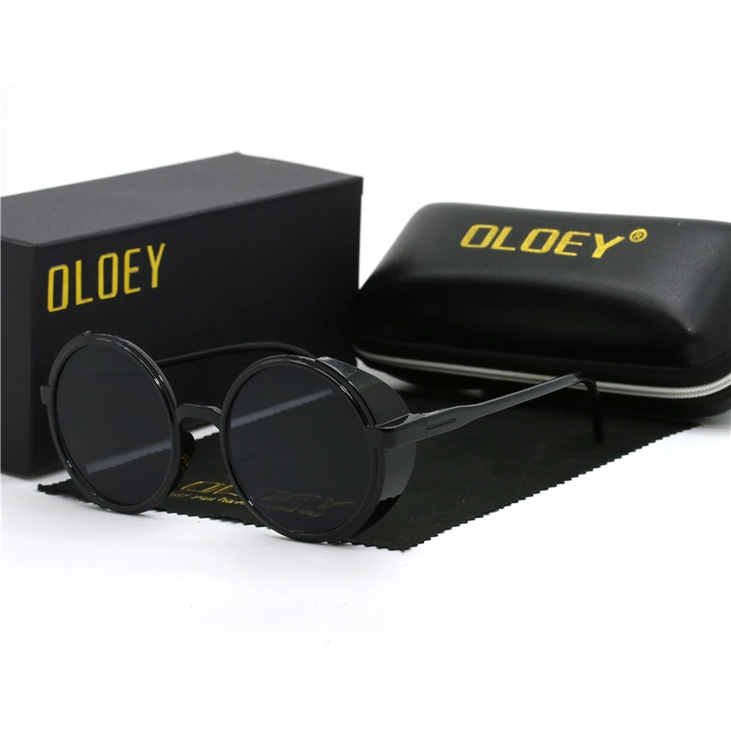 SPLOV винтажные круглые поляризованные солнцезащитные очки Ретро стиль стимпанк
