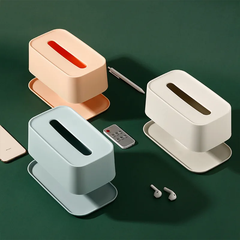 Double tissue box household multifunctional storage living table napkin drawer room tea | Дом и сад