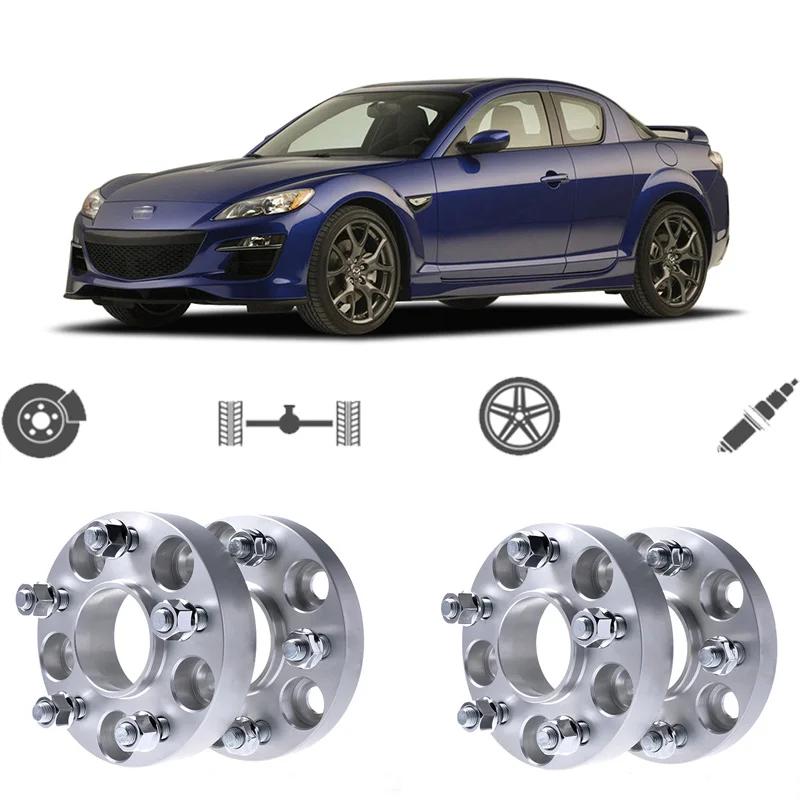Teeze 4 шт. 5X114.3 67.1CB 25 мм толщиной Hubcenteric колеса прокладки адаптеры для Mazda