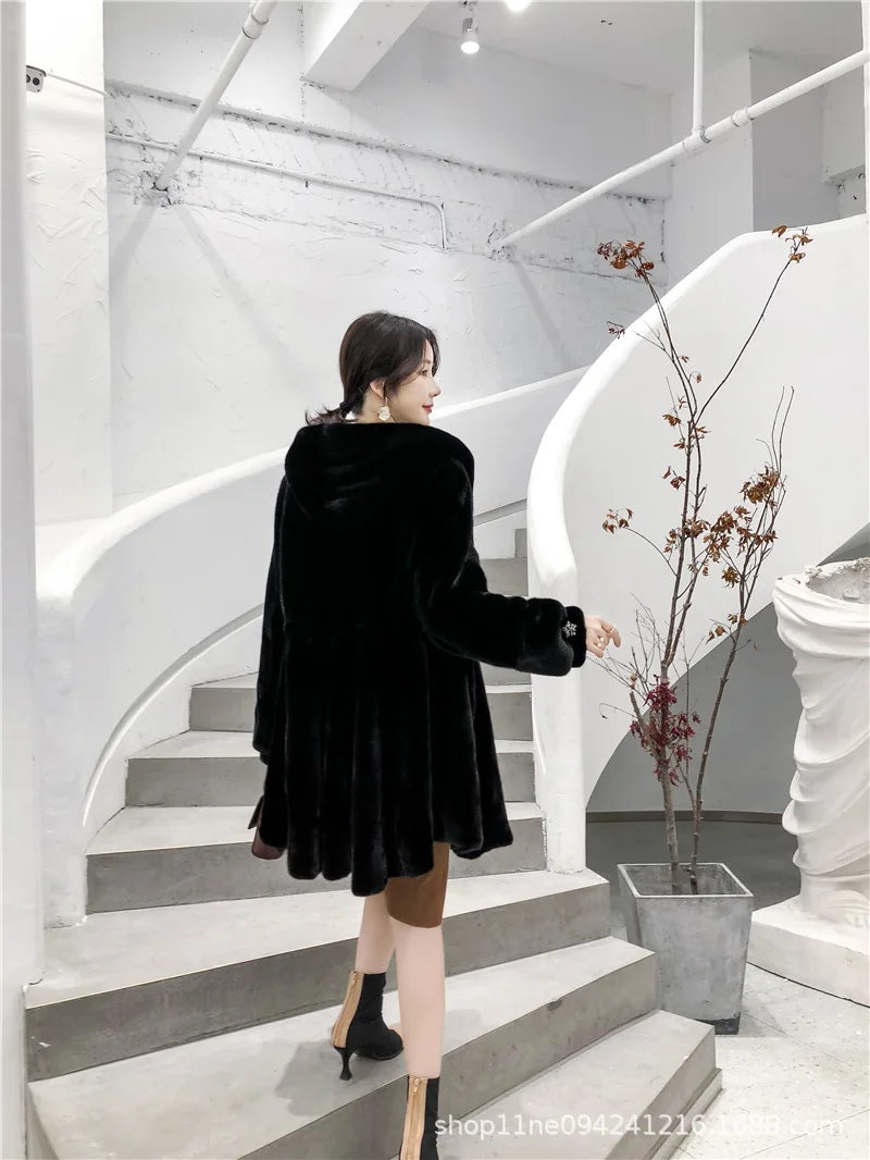 Women real mink coats female mink fur coat genuine long fur coat ladies winter clothes oversize 6xl 5xl 7xl natura fur coats