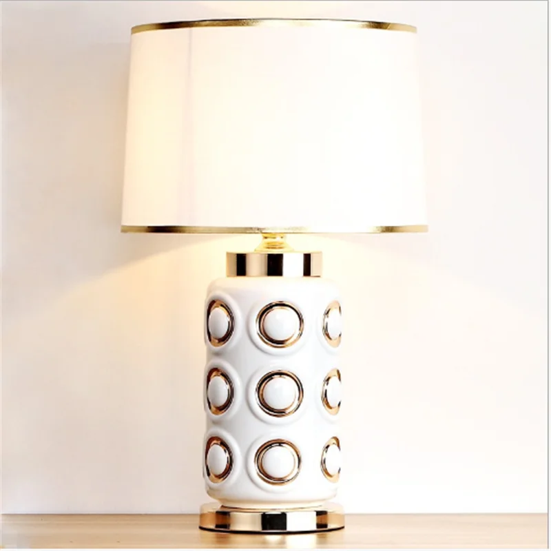 Modern Luxurious Ceramic Table Lamp Bed Room Foyer Entrance Fashion Desk Reading Light 190175 | Лампы и освещение