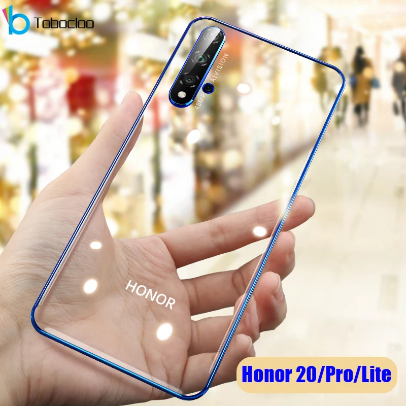 Чехол для Huawei Honor 20 Pro View 20s 20i с 3D лазерным покрытием роскошный мягкий прозрачный