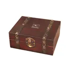 Декоративная шкатулка для хранения ювелирных украшений ручной работы, винтажный Деревянный чехол с сокровищами, чехол для ювелирных украшений и браслетов, косметические контейнеры