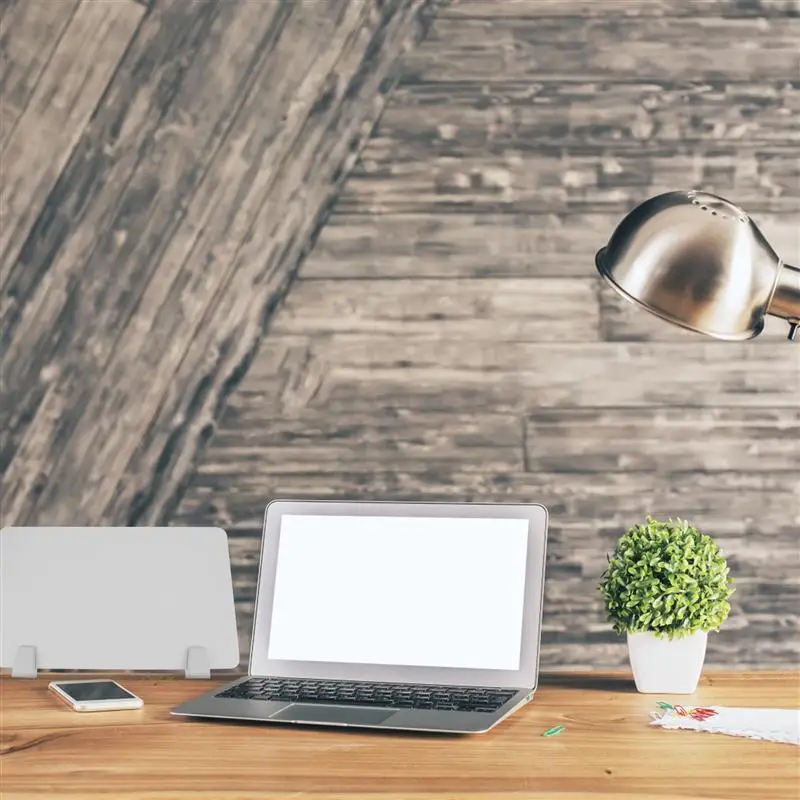 

1pc Office Test Baffle Dividing Board Practical Desktop Partition Board (White)