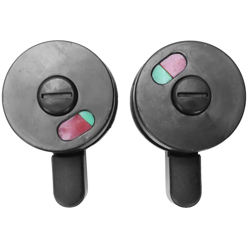 Promotion! 2pcs Public Toilet Door Locking Rotating Red Green Indicator Knob Lock | Строительство и ремонт