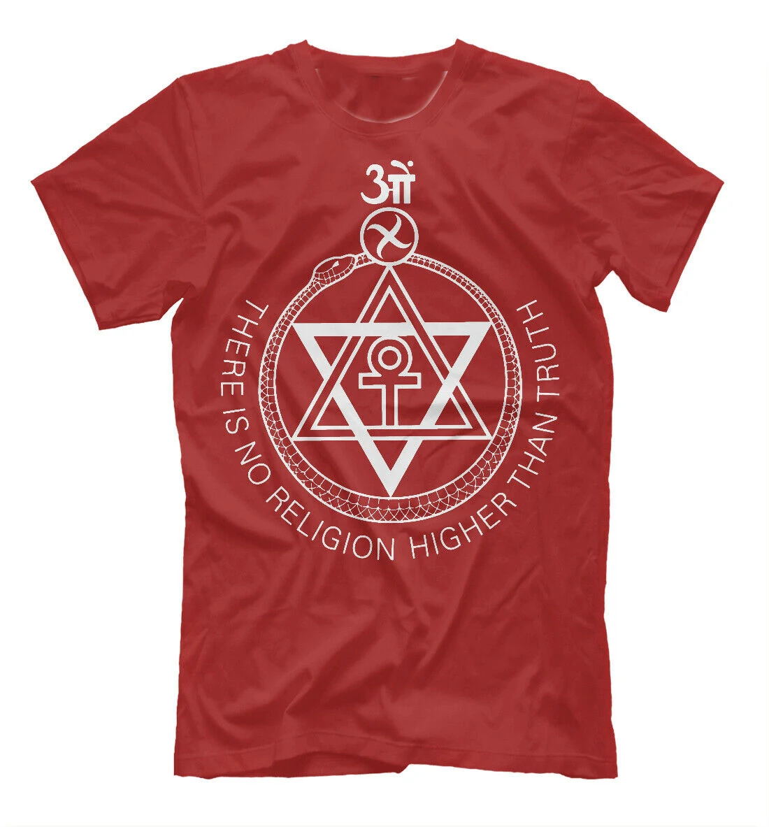 

Esoterics Psychedelic Sign of Theosophy T-Shirt. Summer Cotton Short Sleeve O-Neck Mens T Shirt New S-3XL