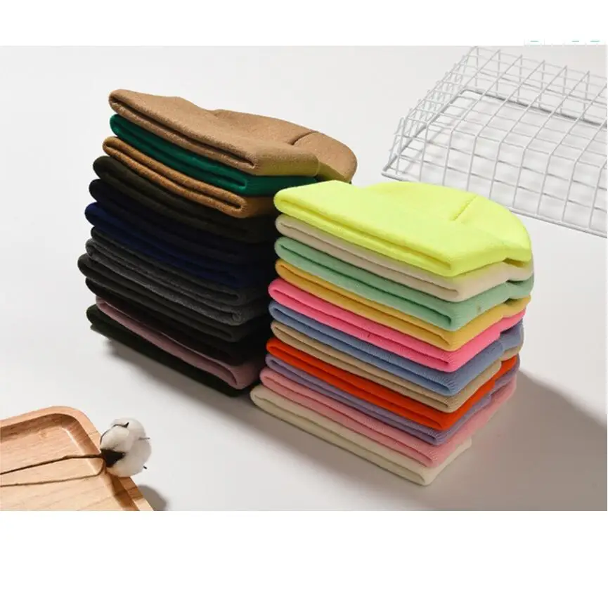 

2020 Men Women Solid Beanie Girl Boy Warm Winter Hat Unisex Short Fisher Hats Neon Yellow Green Orange Beanies Pink SkullCap Hat