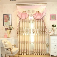 european luxury embroidered villa curtains living room upscale hotel modern high quality blackout curtains for bedroom kitchen