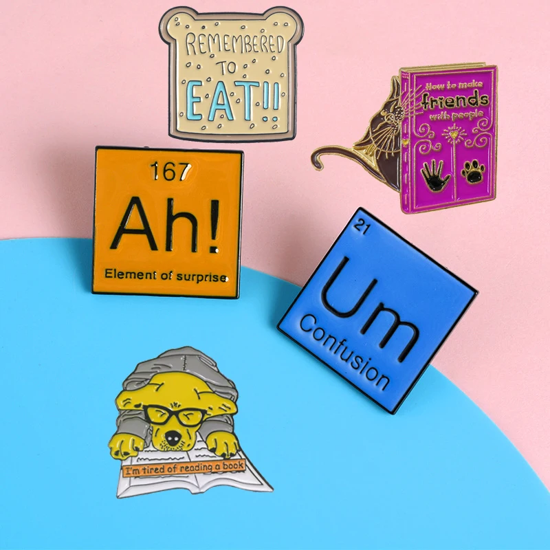 Металлические броши в форме тоста булавки для рюкзаков с героями мультфильмов 1