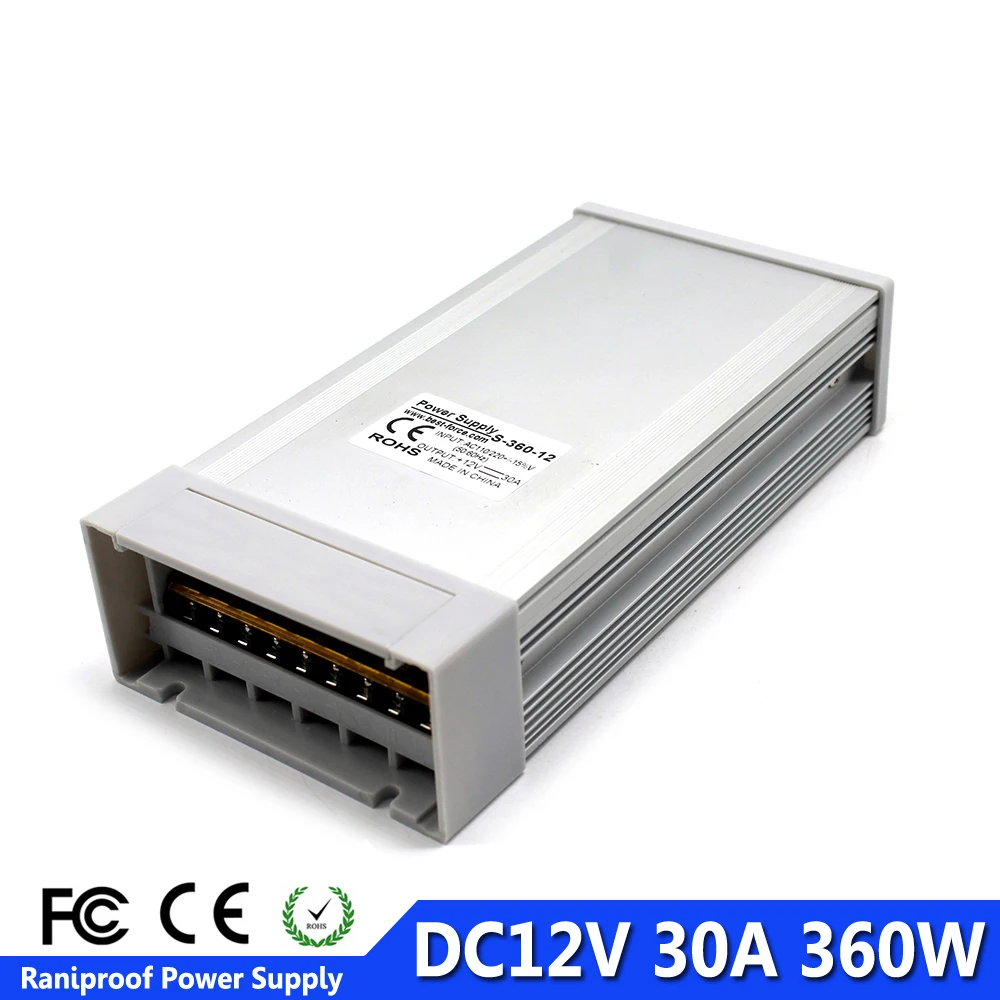 Непромокаемый источник питания DC12V 300 Вт 350 360 400 наружный Трансформатор SMPS для