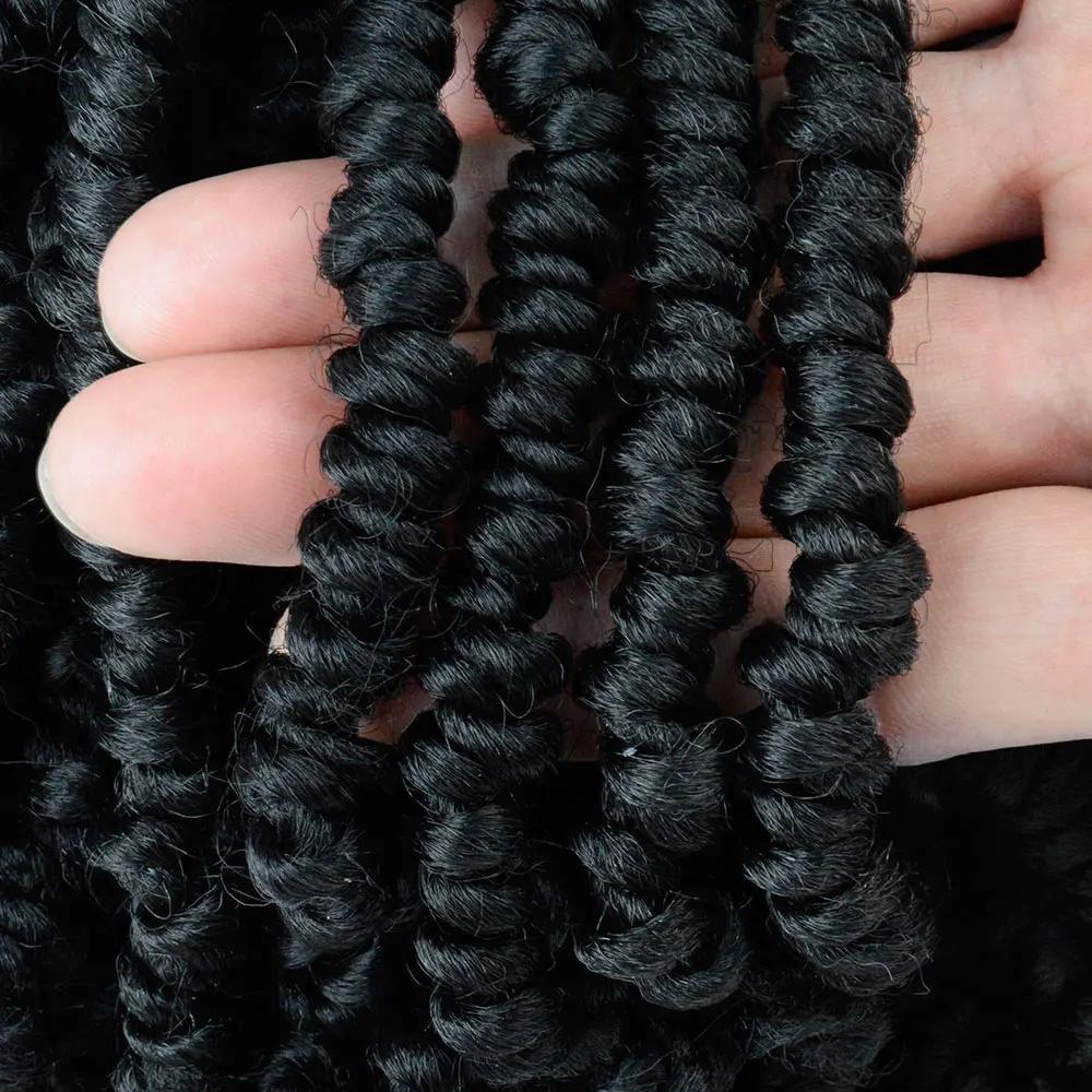 Боб весенние твист волосы Prelooped вязание крючком косы 6 дюймов короткие страсти