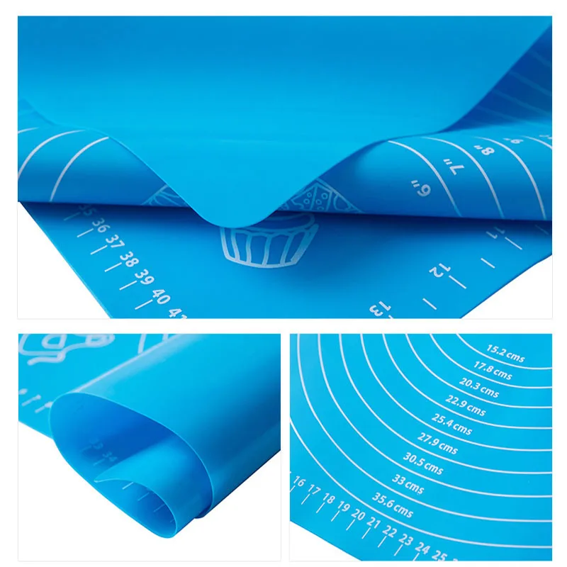 

Silicone Kneading Dough Baking Mat Thickening Flour Rolling Scale Mat Kneading Dough Pad Baking Pastry Rolling Mat