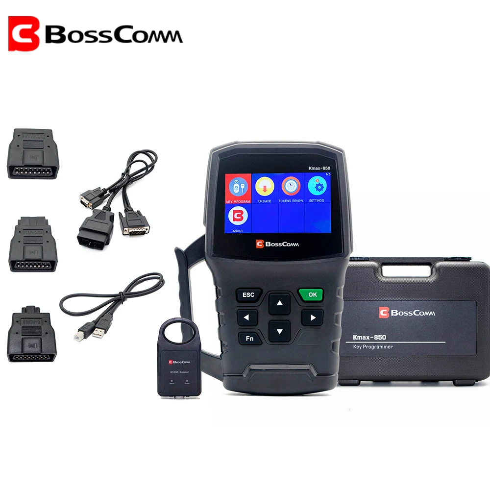 BOSSCOMM Программатор авто ключей KMAX 850 2019 OBD2 сканер ключ инструмент|Программаторы с