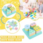 Деревянная сортировочная Штабелируемая игрушка, сортер, детские игрушки, деревянные блоки, игрушки для детей, обучающая игрушка, подарок для детей