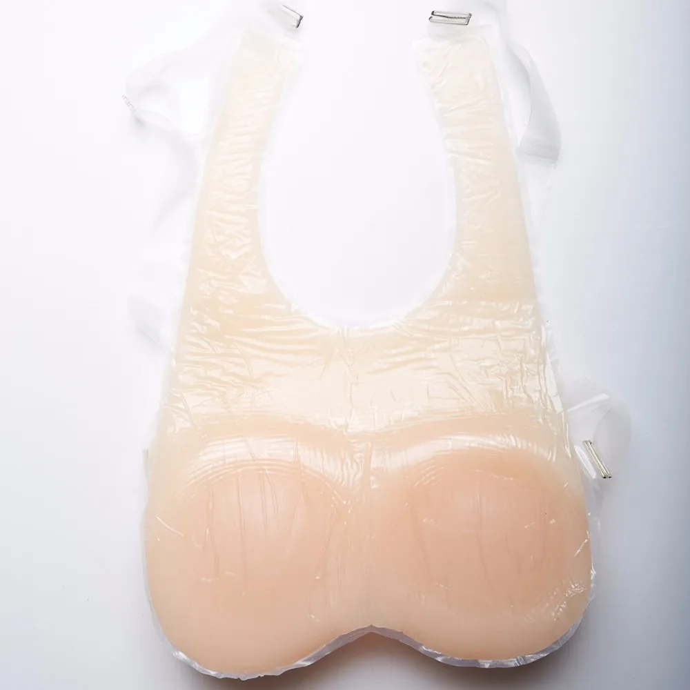 

DD cup 1200g Artificial Full Silicone Breast Form Transgender False Straps Transvestite Drag Queen For Crossdressers Shemale
