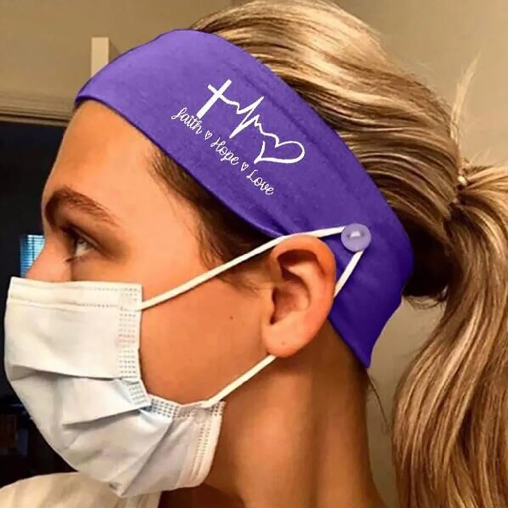 

Adult Men Women Elastic Letter Printing Hairband Milk Silk Yoga Exercise Running Wide Hairband Soft And Breathable Headband
