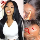 Невидимые HD фронтальные с прямыми пряди бразильских волос, волнистые пряди с застежкой, человеческие волосы Реми, кружевная застежка с пряди