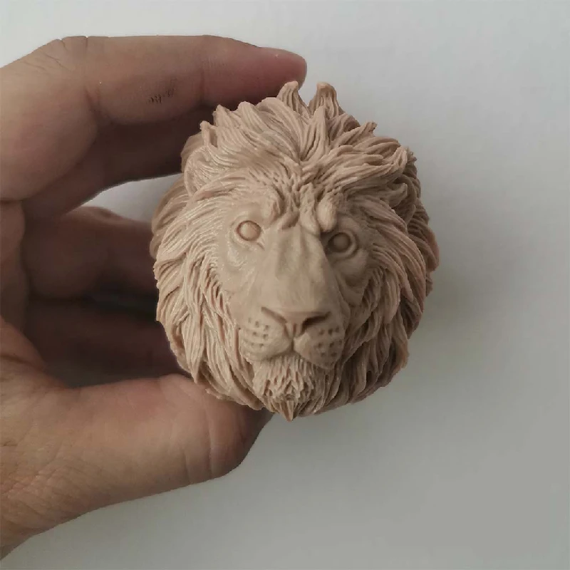 

1/6 Animal Lion Unpainted Head Models Toys Gifts Collections