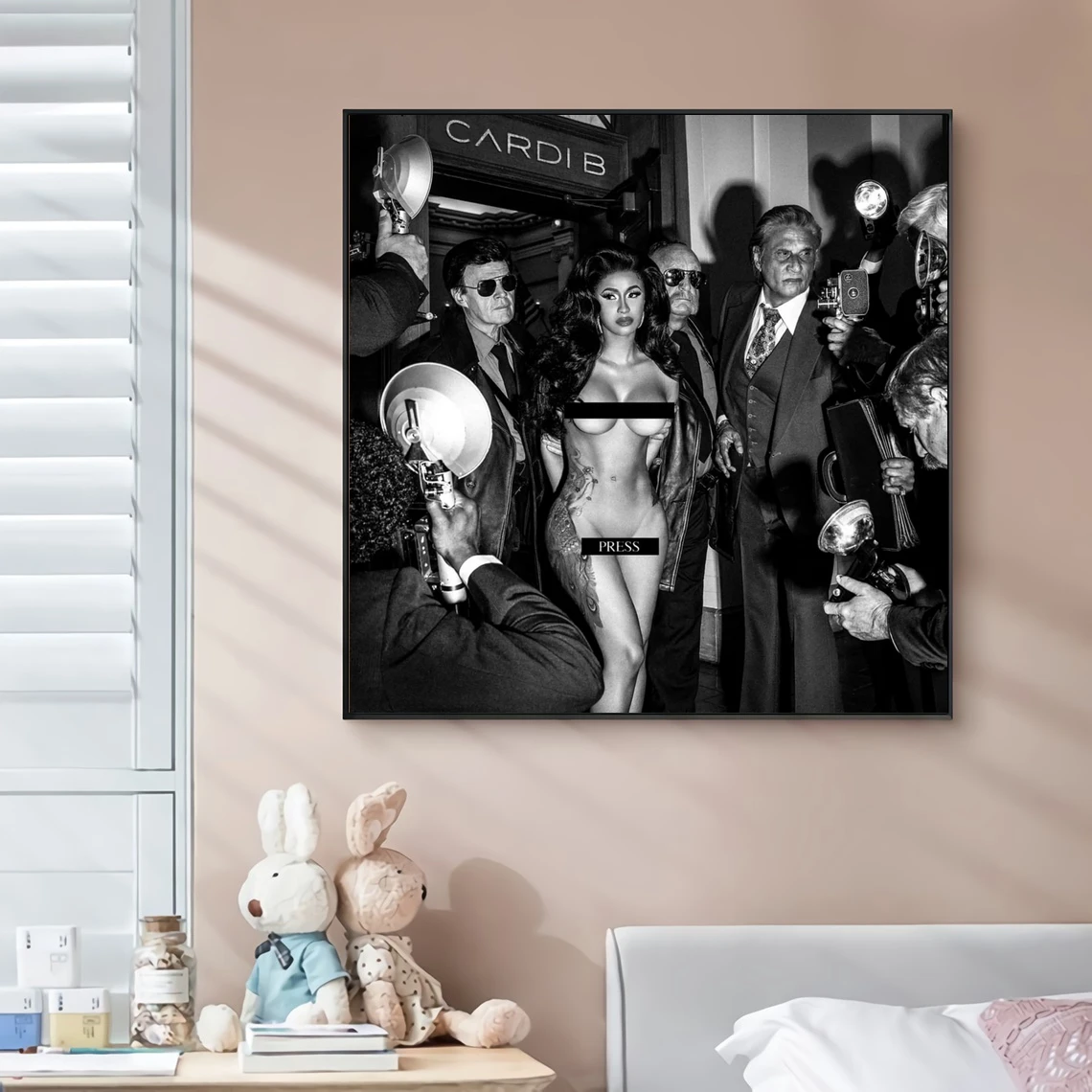 

Caedi B Обложка альбома с одним нажатием музыки Холст плакат хип-хоп рэпер Поп-музыка знаменитости настенная живопись художественное украшени...