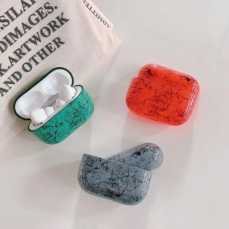 Pokrowiec чехол для Airpods 2 1 pro роскошный под мрамор hoesjes прозрачный Apple Air pods Airpod Чехол Etui