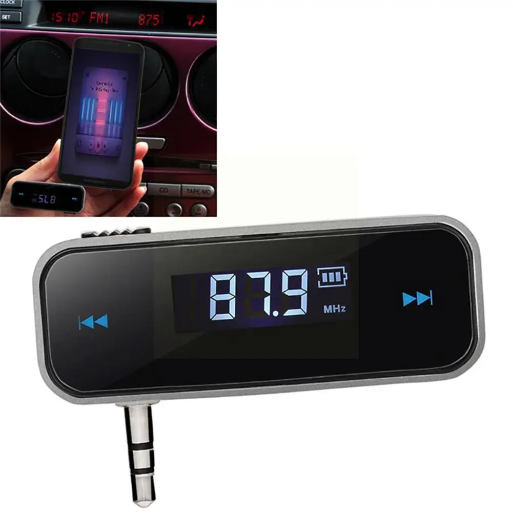 

Wireless Mini FM Transmitter 3.5mm In-car Car Music Audio MP3 Player Transmitter For IPhone For Samsung For IPad MP4 Player U9N8