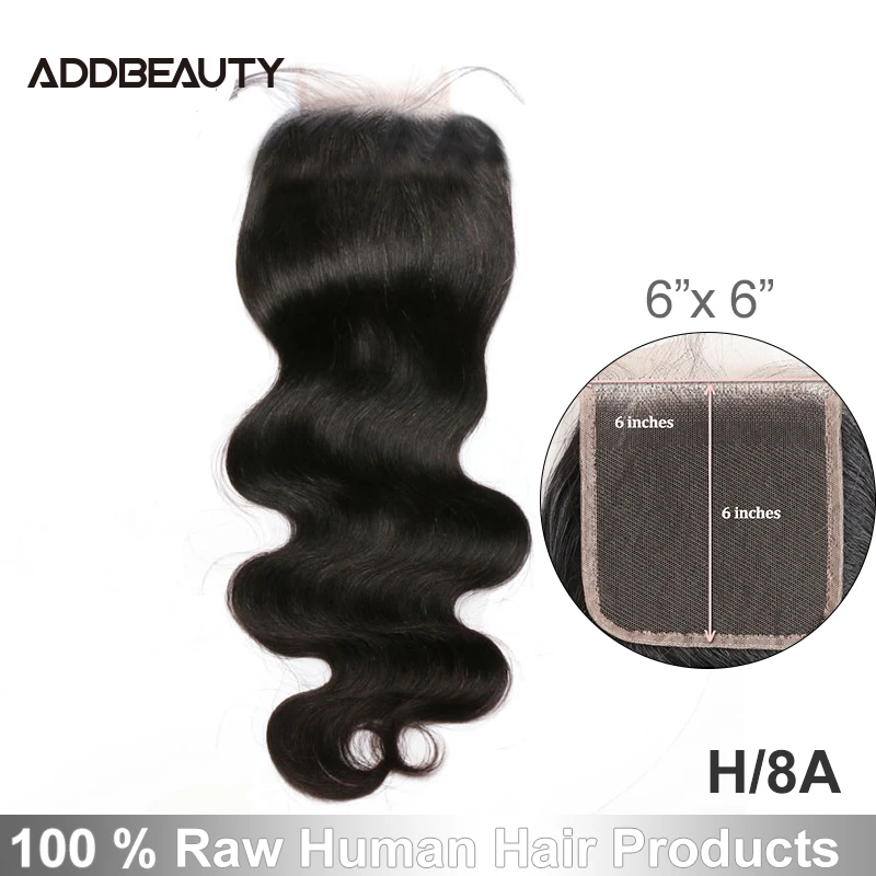 【Addbeauty】объемная волна 10 " 20" H бразильские волосы remy закрытие предварительно