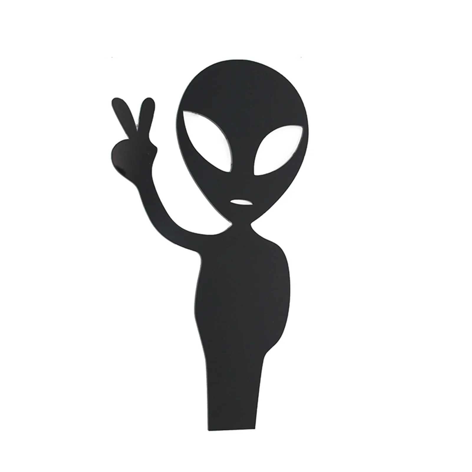 

Black ET Aliens Garden Outdoor Decoration Fence Yard Car Planet Man Gardening Jewelry PSEN999