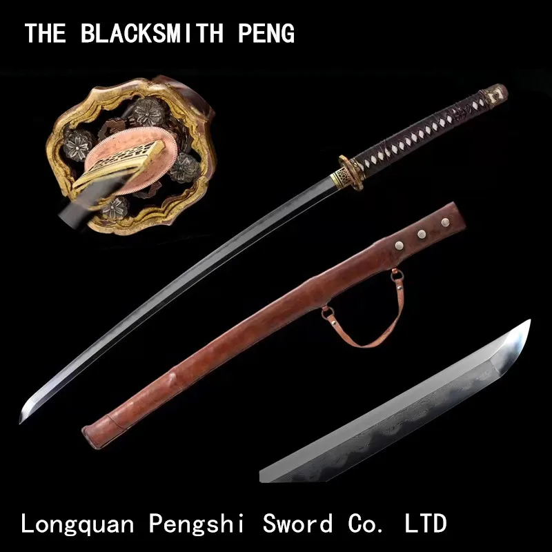 

Type 95 vintage saber Damascus Hamon Handmade lapping katanas sharp Japanese catana Swords Tachi Kodou Real yokote Syouwatou