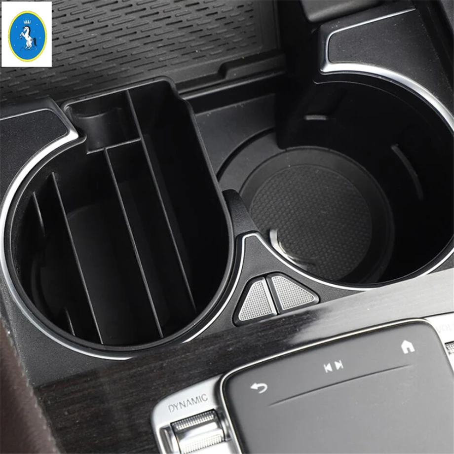 

Accessories Interior Refit Front Center Water Cup Holder Storage Box Cover Trim For Mercedes-Benz GLE GLS Gle320 450 2020 2021