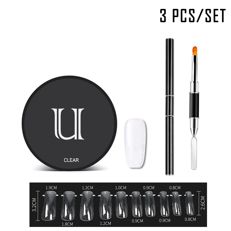 

Semi-permanent Poly Nail Gel Kit Slip Solution Poligel Set Manicure Desgin Builder Gel for Nail Extensions 15ml Gel Nail Polish