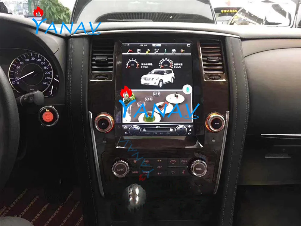 Автомобильный навигатор с вертикальным экраном 12 1 дюйма в стиле Tesla для Nissan
