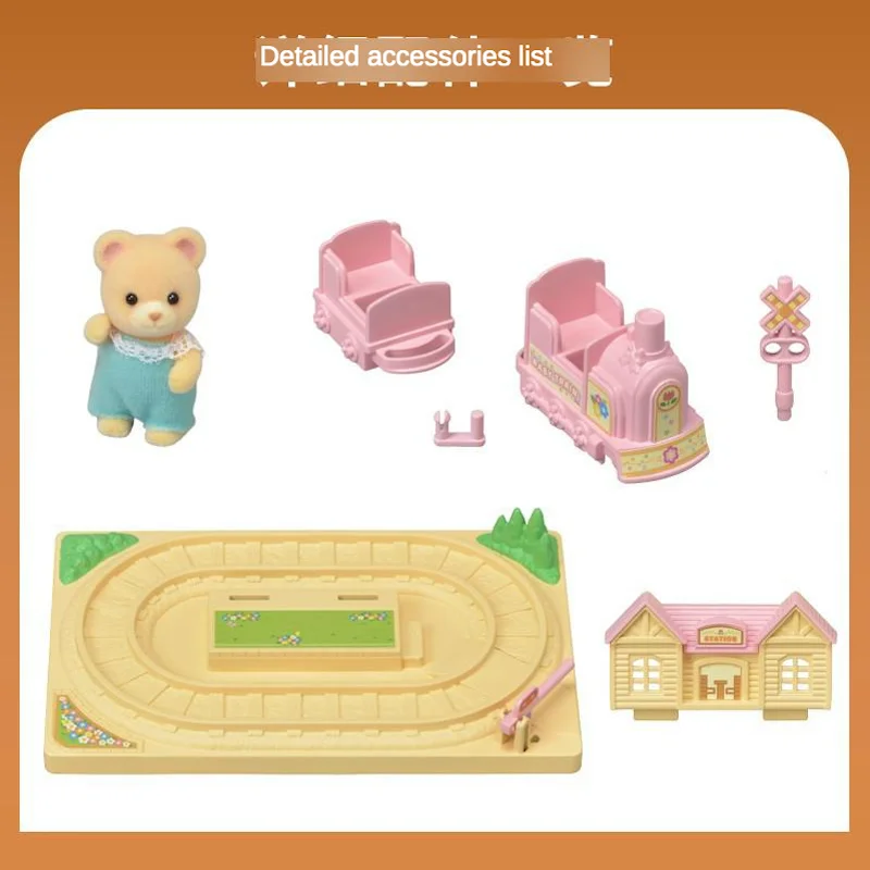 Sylvanian Family Toy детский сад Счастливый маленький поезд детская игра дом кукла 5320 |