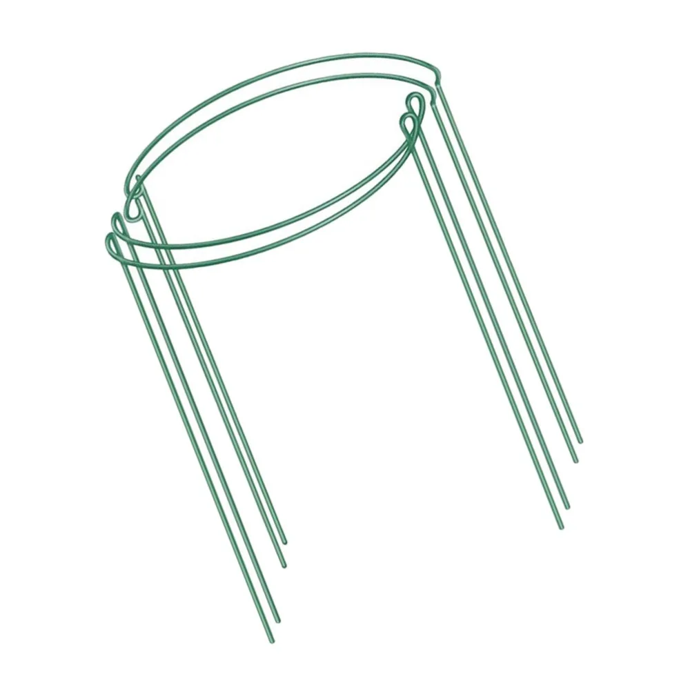 

4pcs Semicircular Flower Support Frame Potted Plants Support Frame (Green)