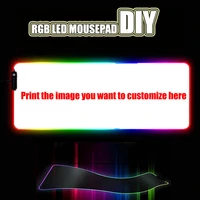 DIY Custom Mouse Pad RGB LED Large Gaming Mouse Pad Laptop Desk Pad for Player Speed Control Comfortable and Durable