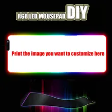 DIY Custom Mouse Pad RGB LED Large Gaming Mouse Pad Laptop Desk Pad  for Player Speed Control, Comfortable and Durable