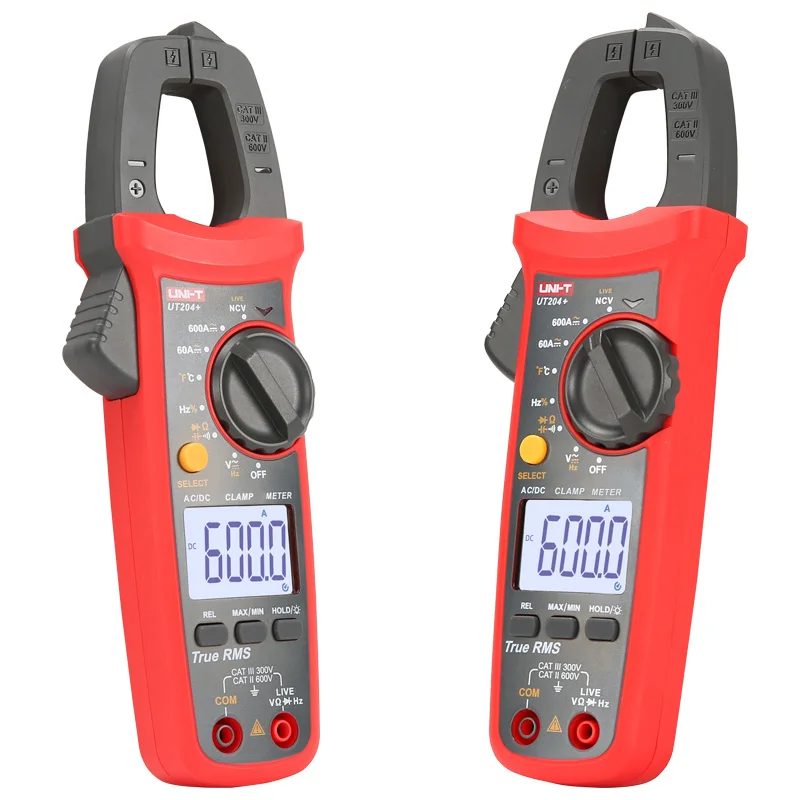 Uni-t UT201+/UT202+/UT203+/UT204+/UT202+ 400-600A цифровой клещи; Автоматический диапазон true RMS высокий прецизионный мультиметр