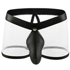 Сексуальное нижнее белье, эротическое мужское нижнее белье, мужские трусы-боксеры, газовое порно, эротическое нижнее белье с выпуклостью