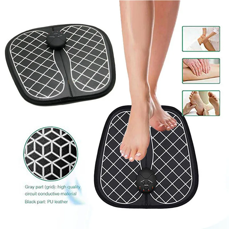 Электрический EMS Массажная щетка для ступней тела мышечный Стимулятор ABS