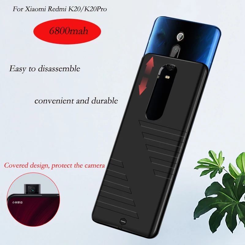 6800 мАч банк питания зарядное устройство чехол для Xiaomi Redmi K20 внешняя запасная