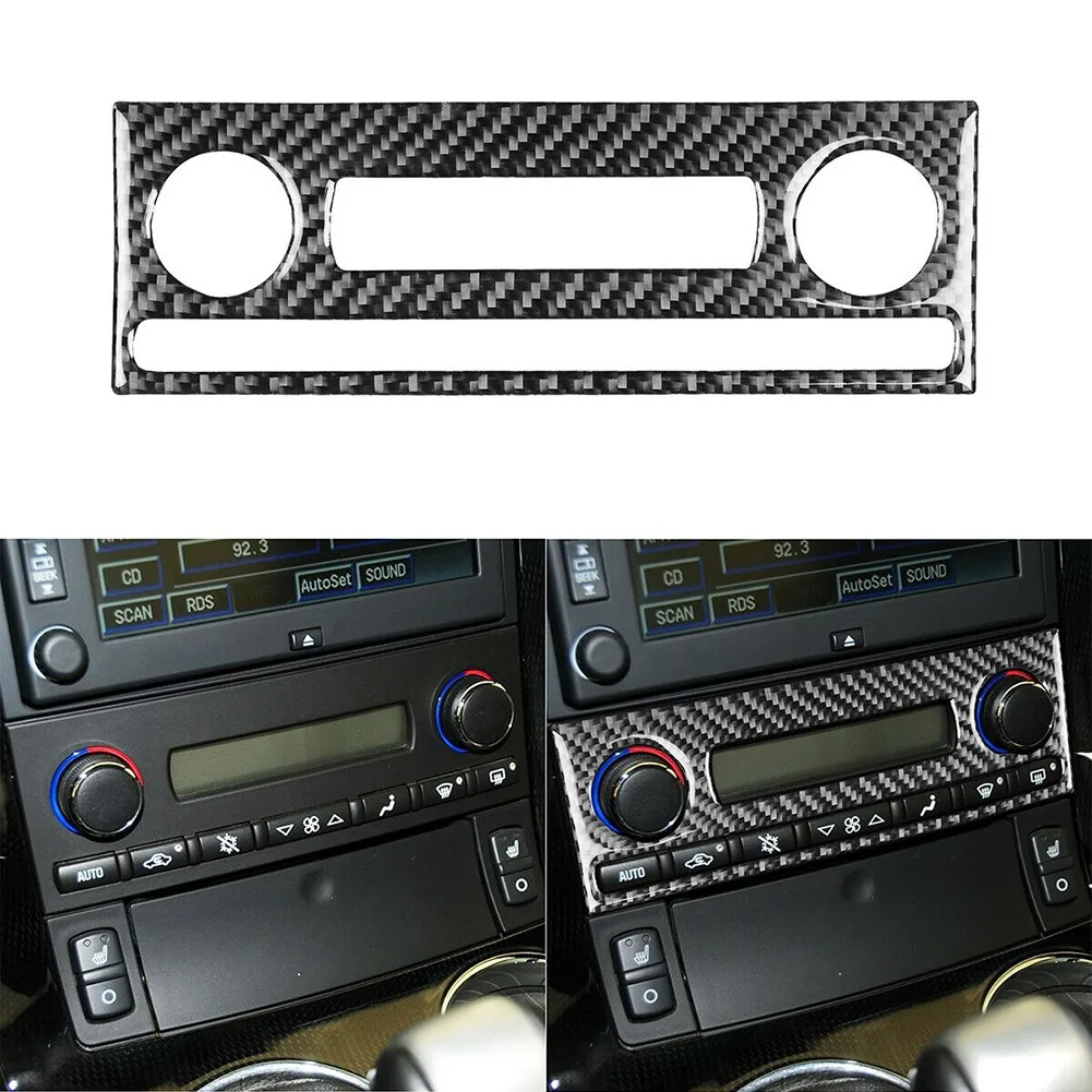 

For Chevrolet Corvette C6 2005-07 Carbon Fiber AC Console Panel Interior Trim For Left Hand Drive