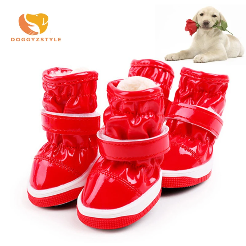 Обувь для домашних животных 4 шт./компл. собак на мягкой подошве ПУ